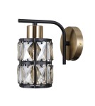Wall lamps - Italux Menfi Wall lamp matt black+honey brass 1xE27 40W WL-44236-1-BK-GD - product 4