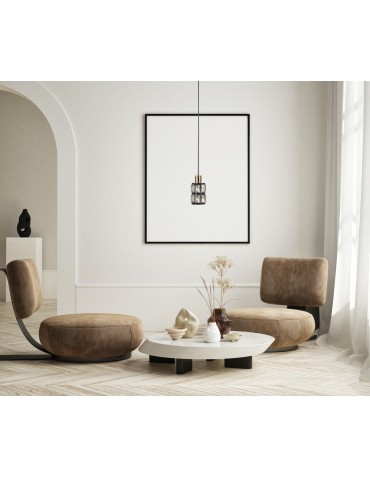 Italux Menfi Pendant matt black+honey brass 1xE27 40W PND-44236-1-BK-GD - product 2