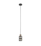 Single pendant lamps - Italux Menfi Pendant matt black+honey brass 1xE27 40W PND-44236-1-BK-GD - product 4