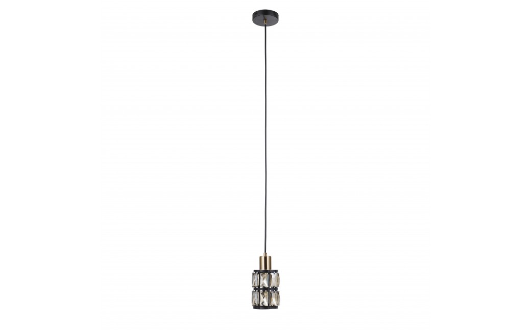 Italux Menfi Wisząca matt black+honey brass 1xE27 40W PND-44236-1-BK-GD