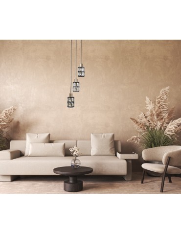 Italux Menfi Pendant matt black+honey brass 3xE27 40W PND-44236-3-BK-GD - product 2