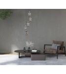 Italux Menfi Wisząca matt black+honey brass 5xE27 40W PND-44236-5-BK-GD