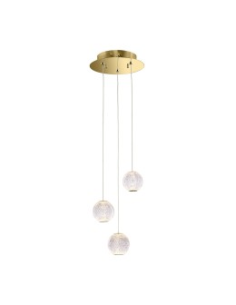 Italux Rosario Pendant Gold 3xLED 12.6W 3000K PND-12220121-3A-GD
