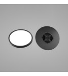 LED Plafonds - Italux Alata Plafond Black 1xLED 24W 2800K+4000K+6000K PLF-72836-300R-24W-BL - product 2