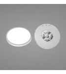 LED Plafonds - Italux Alata Plafond White 1xLED 32W 2800K+4000K+6000K PLF-72836-400R-32W-WH - product 2