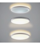 LED ceiling lamps - Italux Corte Plafond White 1xLED 28W Front: 2800K+4000K+6000K, side always 2800K PLF-63452-300R-28W-WH - product 3