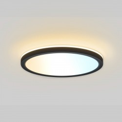 Italux Corte Plafon Czarny 1xLED 28W Przód: 2800K+4000K+6000K, bok zawsze 2800K PLF-63452-300R-28W-BL
