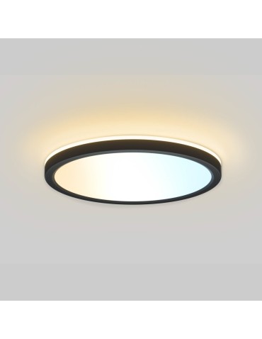 Italux Corte Plafond Black 1xLED 28W Front: 2800K+4000K+6000K, side always 2800K PLF-63452-300R-28W-BL