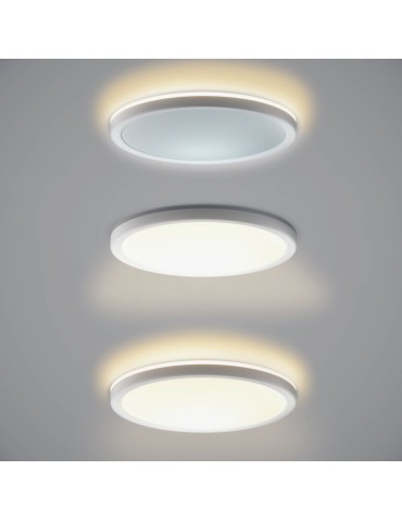 Italux Corte Plafon Biały 1xLED 36W Przód: 2800K+4000K+6000K, bok zawsze 2800K PLF-63452-400R-36W-WH - produkt 2