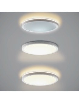 Italux Corte Plafon Biały 1xLED 36W Przód: 2800K+4000K+6000K, bok zawsze 2800K PLF-63452-400R-36W-WH - produkt 2