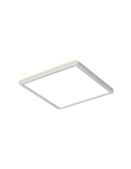 Italux Aleria Plafon Biały 1xLED 28W Przód: 2800K+4000K+6000K, bok zawsze 2800K PLF-39573-300S-28W-WH