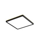 LED ceiling lamps - Italux Aleria Plafond Black 1xLED 28W Front: 2800K+4000K+6000K, side always 2800K PLF-39573-300S-28W-BL - product 1