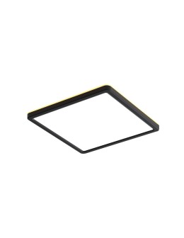 Italux Aleria Plafon Czarny 1xLED 28W Przód: 2800K+4000K+6000K, bok zawsze 2800K PLF-39573-300S-28W-BL