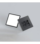 LED ceiling lamps - Italux Aleria Plafond Black 1xLED 50W Front: 2800K+4000K+6000K, side always 2800K PLF-39573-450S-50W-BL - product 2