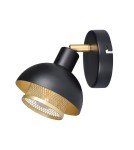 Spotlight ceiling lamps - Italux Savio Spotlight/Spot Matte Black, Gold 1xE14 40W SPL-27357-1-BK-GD - product 3