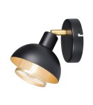 Spotlight ceiling lamps - Italux Savio Spotlight/Spot Matte Black, Gold 1xE14 40W SPL-27357-1-BK-GD - product 1