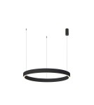 Pendant lamps circles - Italux Brasco Down Pendant Black 1xLED 40W 3000K+4000K PND-56215-060RPP-BK-3KS4K-TRDIMM - product 1