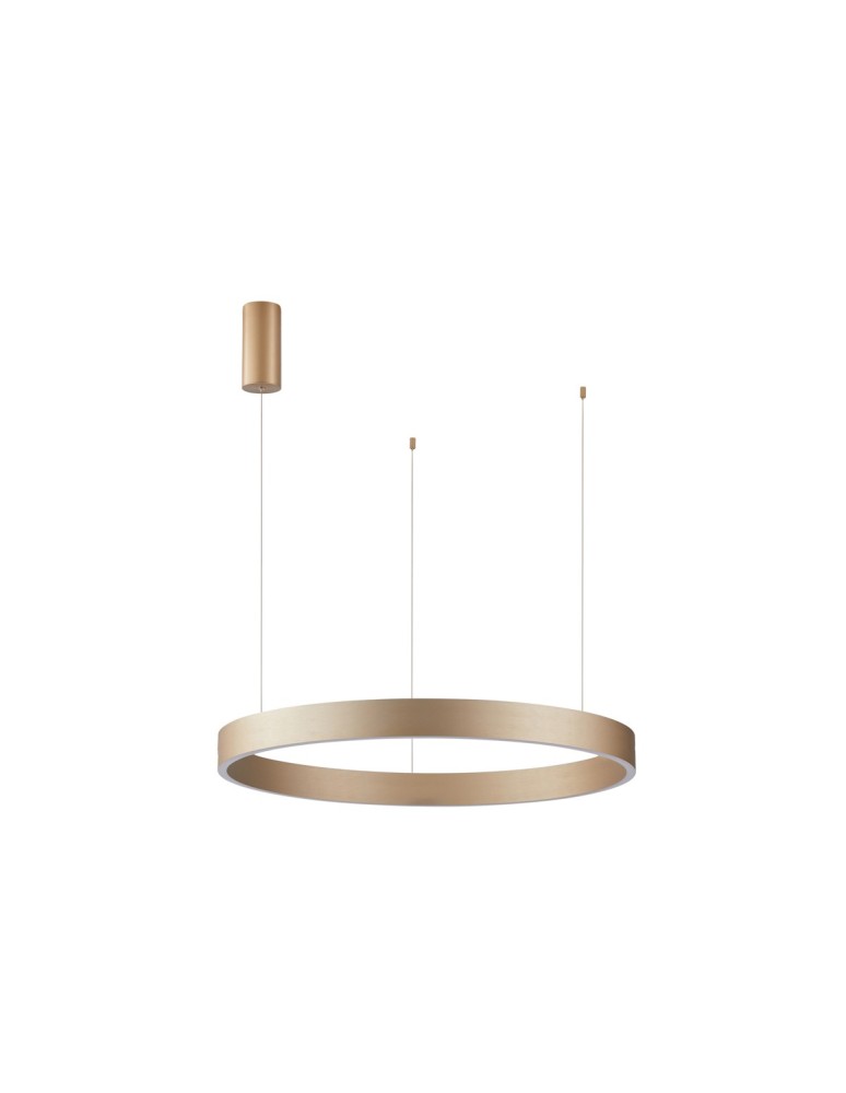 Pendant lamps circles - Italux Brasco Down Pendant Gold 1xLED 40W 3000K+4000K PND-56215-060RPP-GD-3KS4K-TRDIMM - product kolory-swiatla.pl 1