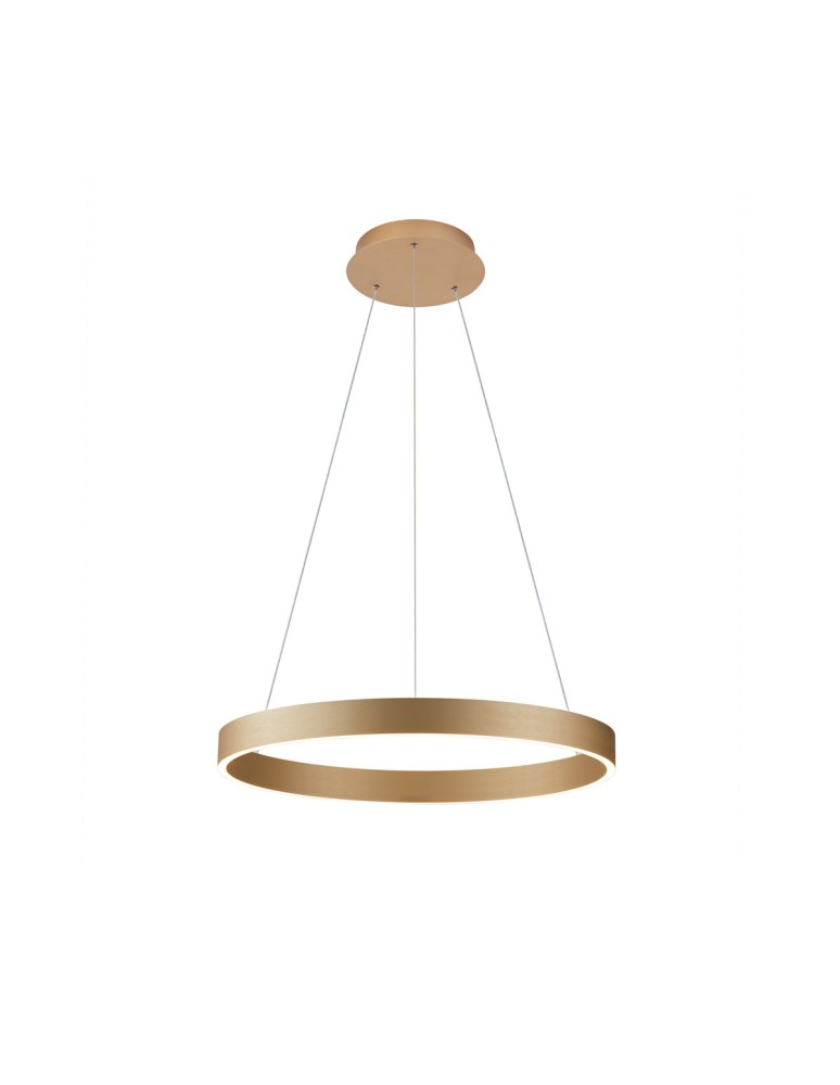 Pendant lamps circles - Italux Brasco Up Down Pendant Gold 2xLED 60W 3000K+4000K PND-56215D-060RPC-GD-3KS4K-TRDIMM - product kolory-swiatla.pl 1