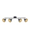 Italux Savio Spotlight/Spot Black matte gold 4xE14 40W SPL-27357-4-BK-GD