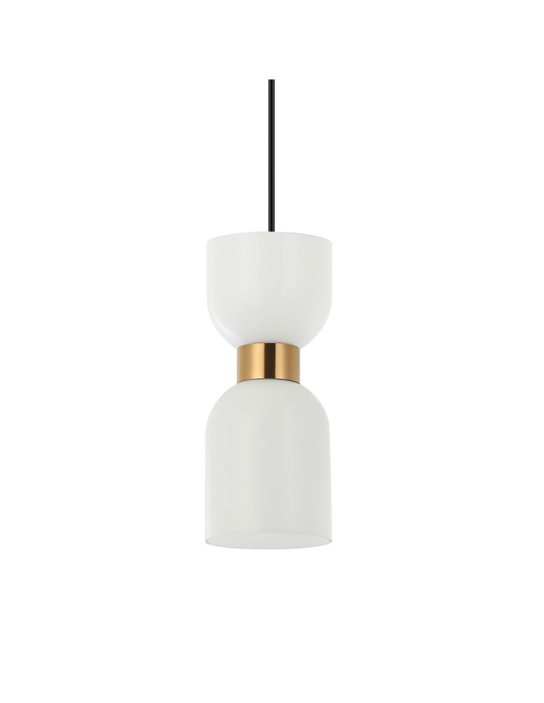 Single pendant lamps - Italux Monza Pendant Brass 1xE27 40W PND-57602-1-BRO - product kolory-swiatla.pl 2
