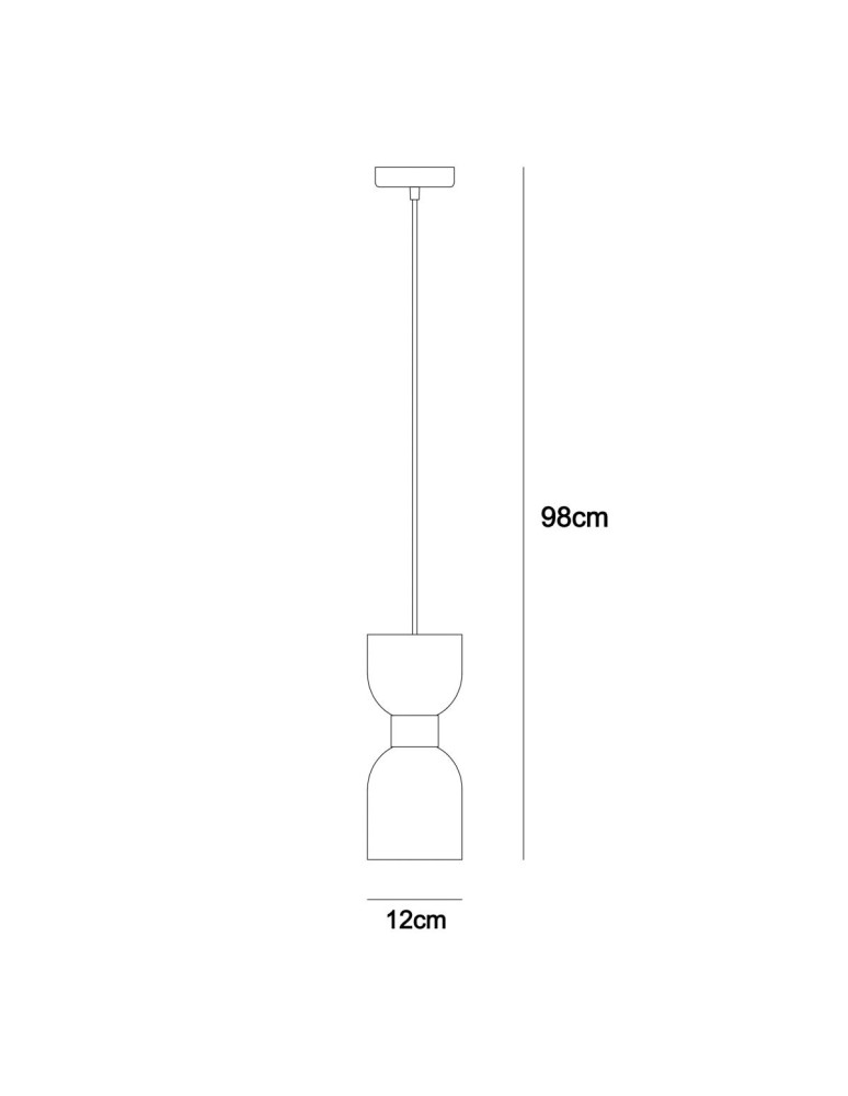 Single pendant lamps - Italux Monza Pendant Brass 1xE27 40W PND-57602-1-BRO - product kolory-swiatla.pl 3
