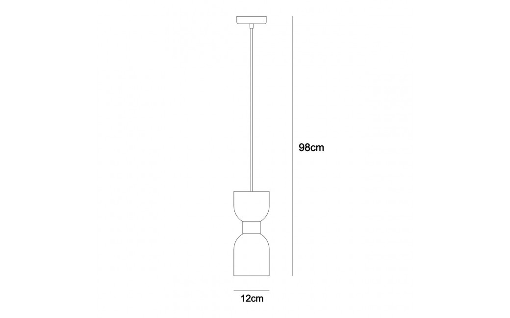 Italux Monza Wisząca Mosiężny 1xE27 40W PND-57602-1-BRO