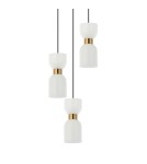 Triple pendant lamps - Italux Monza Pendant Brass 3xE27 40W PND-57602-3-BK+BRO - product 2