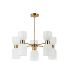 Chandeliers - Italux Monza Pendant Brass 10xE27 40W PND-57602-5-BRO - product 1