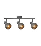 Spotlight ceiling lamps - Italux Harley Spotlight/Spot Gray, Gold 3xE14 40W SPL-3480-3-GR-GD - product 1