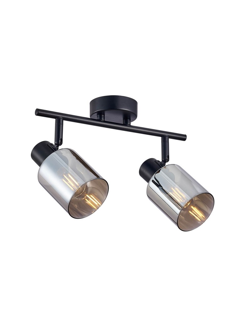 Spotlight ceiling lamps - Italux Santia Spotlight/Spot Black 2xE14 40W SPL-65342-2-BK-SG - product kolory-swiatla.pl 1