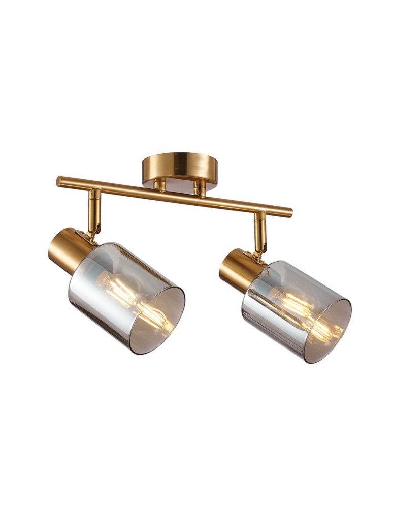 Spotlight ceiling lamps - Italux Santia Spotlight/Spot Black 2xE14 40W SPL-65342-2-BRO-SG - product kolory-swiatla.pl 1