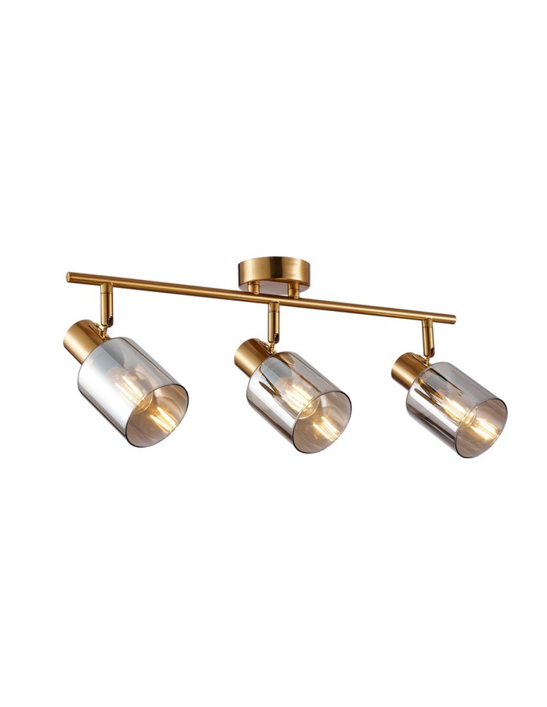 Spotlight ceiling lamps - Italux Santia Spotlight/Spot Black 3xE14 40W SPL-65342-3-BRO-SG - product kolory-swiatla.pl 1