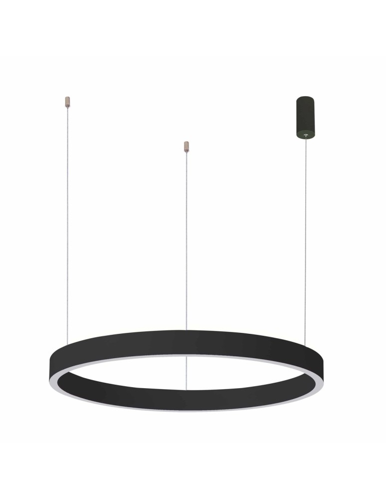 Pendant lamps circles - Italux Brasco Up Down Pendant Black 2xLED 100W 3000K+4000K PND-56215D-100RPP-BK-3KS4K-TRDIMM - product kolory-swiatla.pl 1