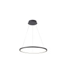 Pendant lamps circles - Italux Vinola Pendant Black 1xLED 24W 3000K+4000K PND-56135B-040RPC-BK-3KS4K - product 1