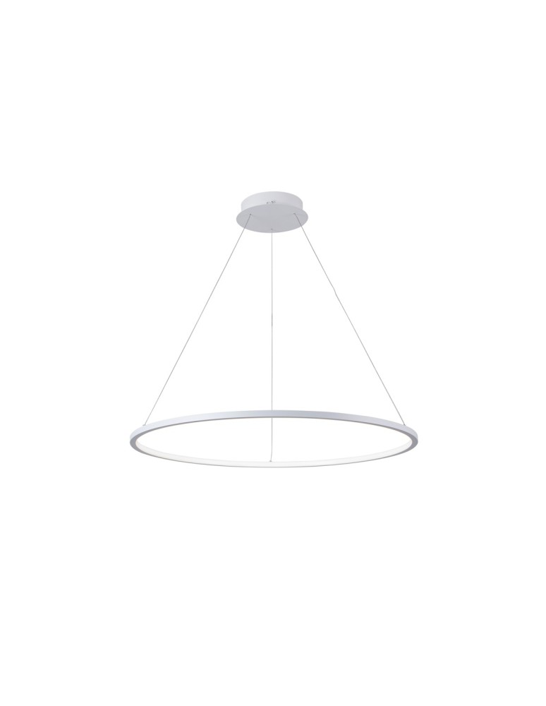 Pendant lamps circles - Italux Vinola Pendant White 1xLED 38W 3000K+4000K PND-56135B-060RPC-WH-3KS4K-TRDIMM - product kolory-swiatla.pl 2