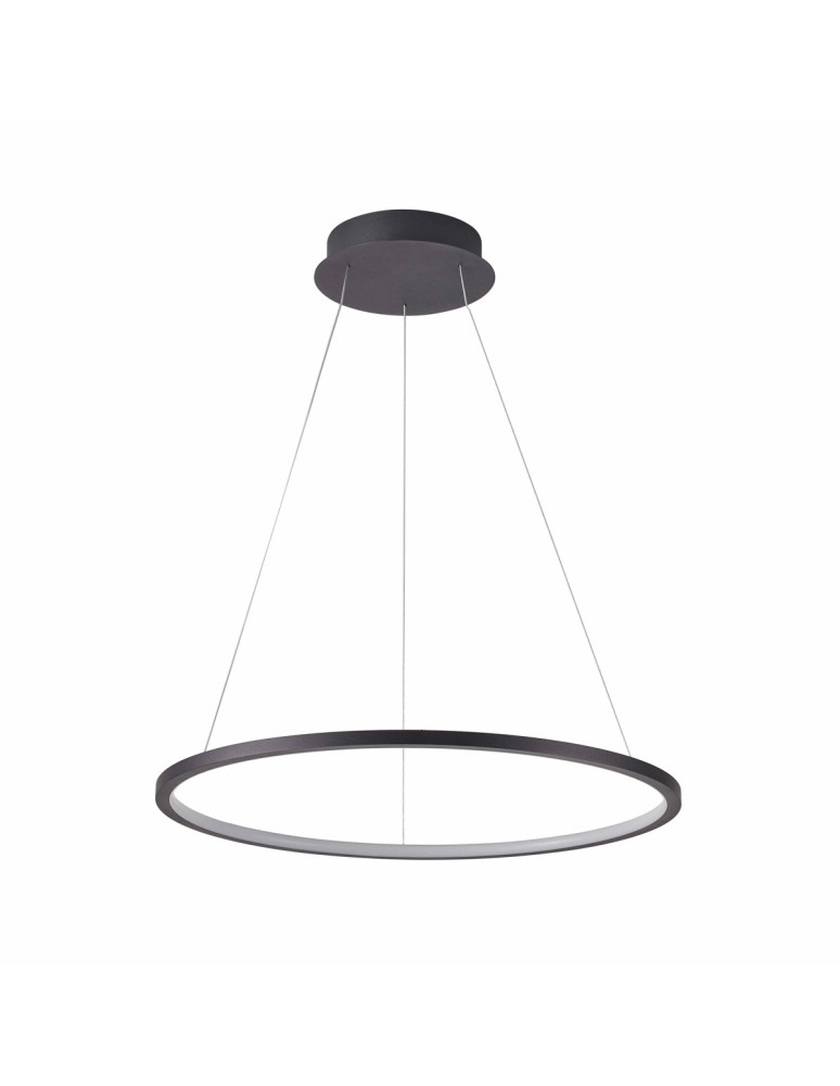 Pendant lamps circles - Italux Vinola Pendant Black 1xLED 38W 3000K+4000K PND-56135B-060RPC-BK-3KS4K-TRDIMM - product kolory-swiatla.pl 1
