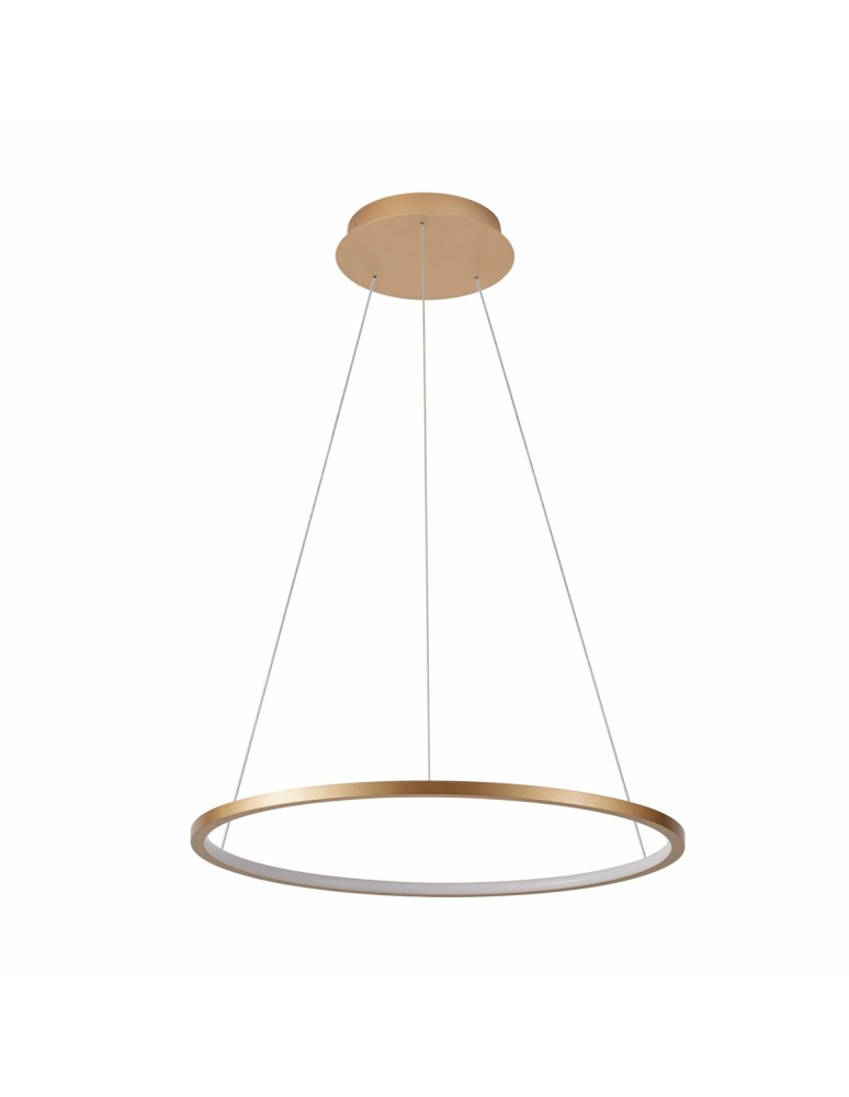 Pendant lamps circles - Italux Vinola Pendant Gold 1xLED 38W 3000K+4000K PND-56135B-060RPC-GD-3KS4K-TRDIMM - product kolory-swiatla.pl 1