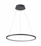 Pendant lamps circles - Italux Vinola Pendant Black 1xLED 58W 3000K+4000K PND-56135B-100RPC-BK-3KS4K-TRDIMM - product 1