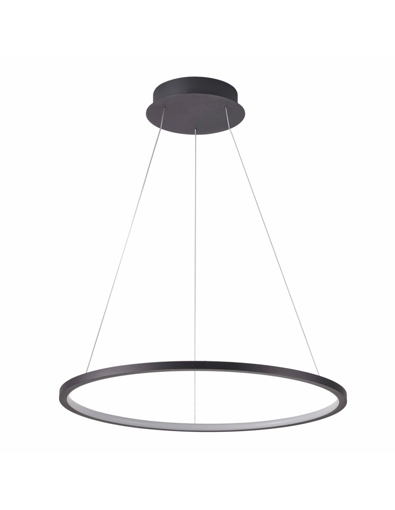 Pendant lamps circles - Italux Vinola Pendant Black 1xLED 58W 3000K+4000K PND-56135B-100RPC-BK-3KS4K-TRDIMM - product kolory-swiatla.pl 1
