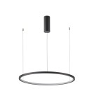 Pendant lamps circles - Italux Vinola Pendant Black 1xLED 38W 3000K+4000K PND-56135B-060RPP-BK-3KS4K-TRDIMM - product 1