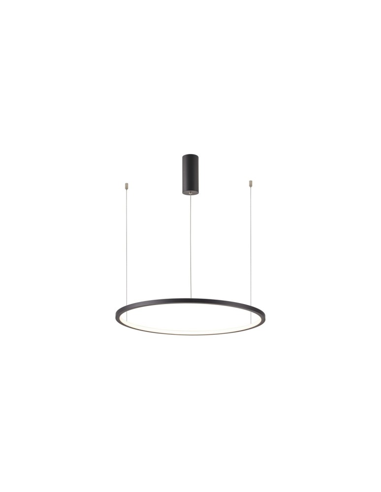 Pendant lamps circles - Italux Vinola Pendant Black 1xLED 38W 3000K+4000K PND-56135B-060RPP-BK-3KS4K-TRDIMM - product kolory-swiatla.pl 2
