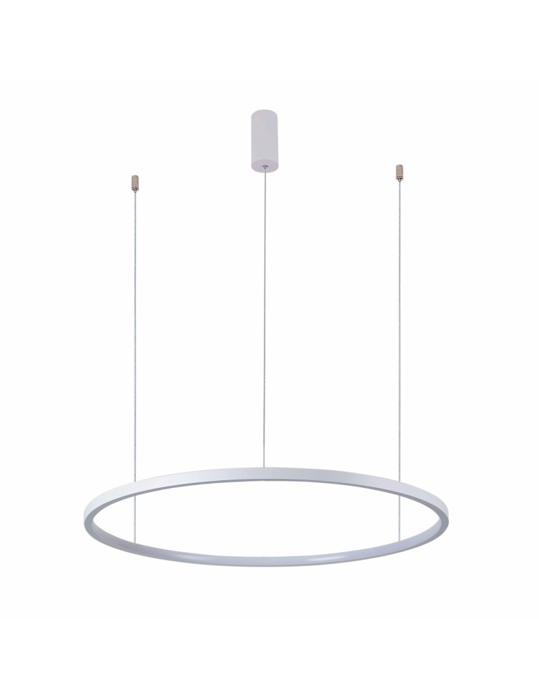 Pendant lamps circles - Italux Vinola Pendant White 1xLED 48W 3000K+4000K PND-56135B-080RPP-WH-3KS4K-TRDIMM - product kolory-swiatla.pl 1