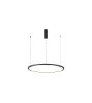 Pendant lamps circles - Italux Vinola Pendant Black 1xLED 48W 3000K+4000K PND-56135B-080RPP-BK-3KS4K-TRDIMM - product 2