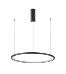 Pendant lamps circles - Italux Vinola Pendant Black 1xLED 48W 3000K+4000K PND-56135B-080RPP-BK-3KS4K-TRDIMM - product 1