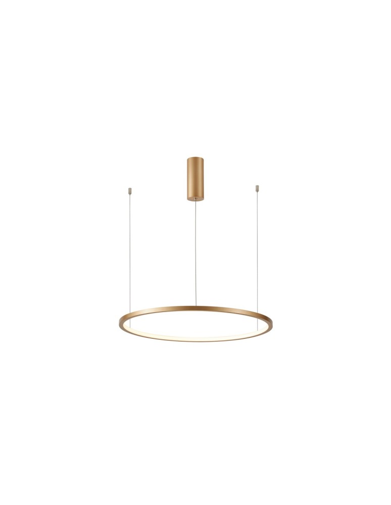 Pendant lamps circles - Italux Vinola Pendant Gold 1xLED 48W 3000K+4000K PND-56135B-080RPP-GD-3KS4K-TRDIMM - product kolory-swiatla.pl 2