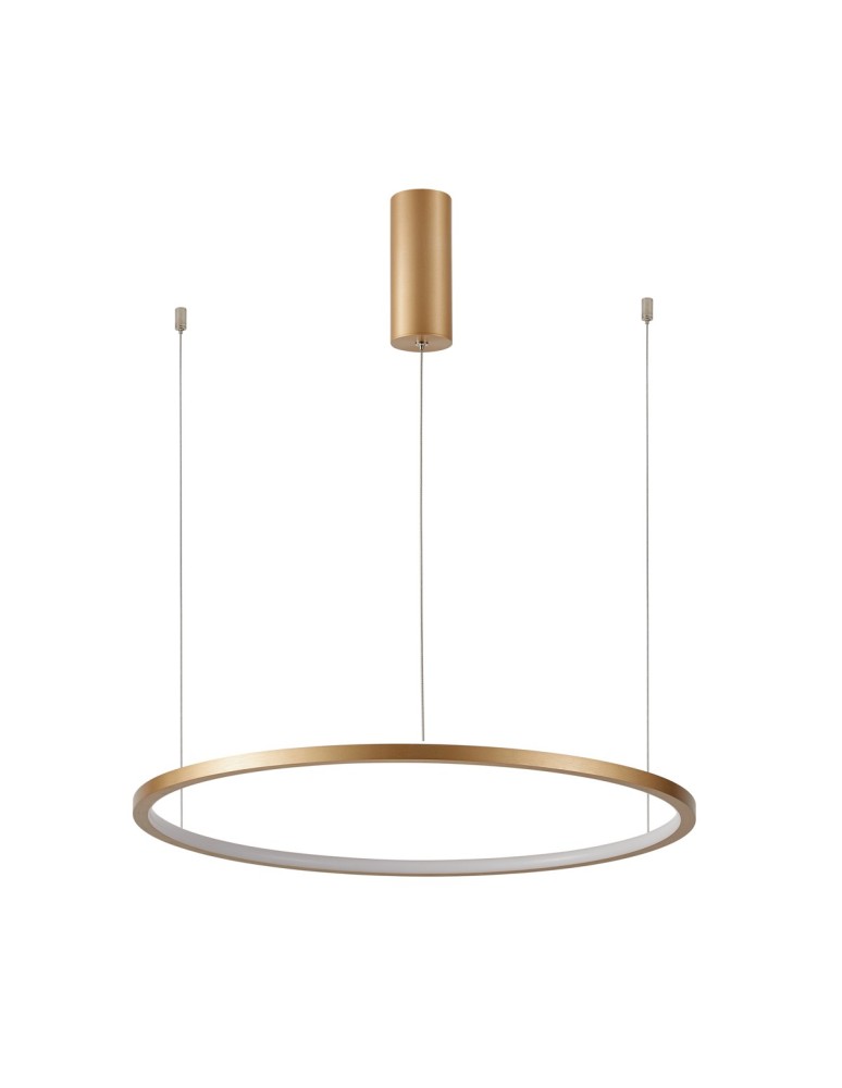 Pendant lamps circles - Italux Vinola Pendant Gold 1xLED 48W 3000K+4000K PND-56135B-080RPP-GD-3KS4K-TRDIMM - product kolory-swiatla.pl 1