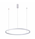 Pendant lamps circles - Italux Vinola Pendant White 1xLED 58W 3000K+4000K PND-56135B-100RPP-WH-3KS4K-TRDIMM - product 1