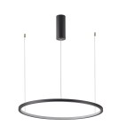 Pendant lamps circles - Italux Vinola Pendant Black 1xLED 58W 3000K+4000K PND-56135B-100RPP-BK-3KS4K-TRDIMM - product 1