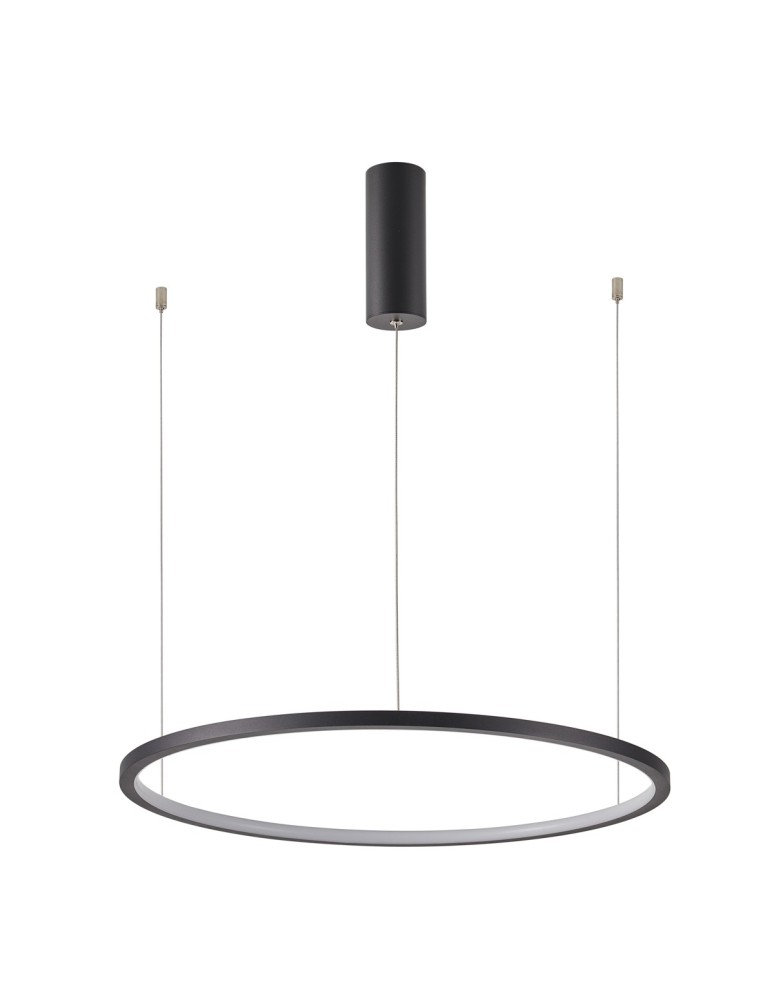 Pendant lamps circles - Italux Vinola Pendant Black 1xLED 58W 3000K+4000K PND-56135B-100RPP-BK-3KS4K-TRDIMM - product kolory-swiatla.pl 1